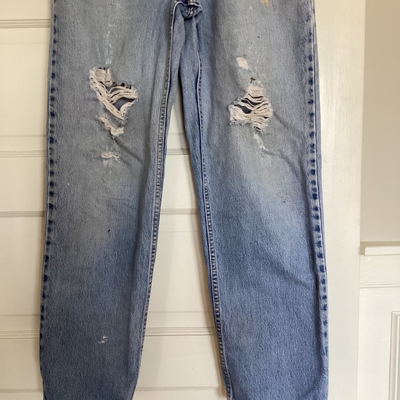 VINTAGE DISTRESSED MENS DISTRESSED 550 LEVI’S JEANS 34 x 30 RELAXED FIT - Picture 15 of 15